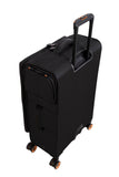 It Luggage Simultaneous 27" Softside Checked 8 Wheel Expandable Spinner Luggage, Harbour Blue